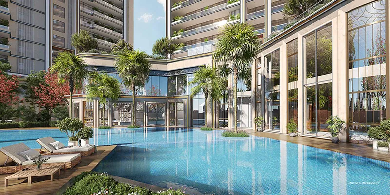Eldeco Trinity Lucknow 3 BHK Interior Living Room